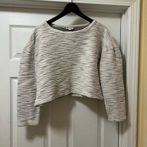 Jane and Delancey Textured Gray Sweater